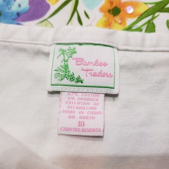 BAMBOO TRADERS Floral Print A-Line Skirt Size 10 - Picture 11 of 12